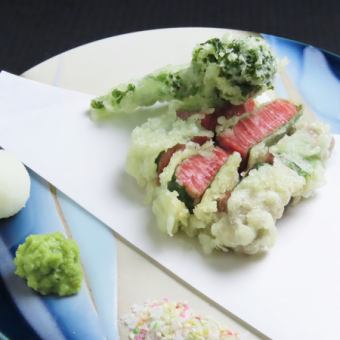 Wagyu fillet tempura