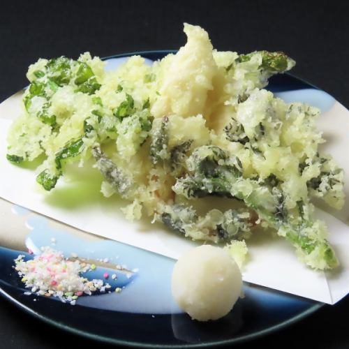 Spring vegetable tempura