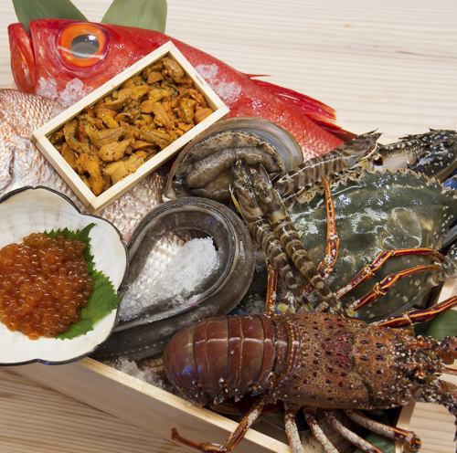 A variety of carefully sourced seafood