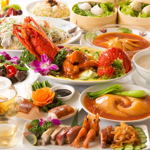 [음료 뷔페 포함 고급 중화 삼매 코스】 총 12 종 12000 엔 ⇒10000 엔