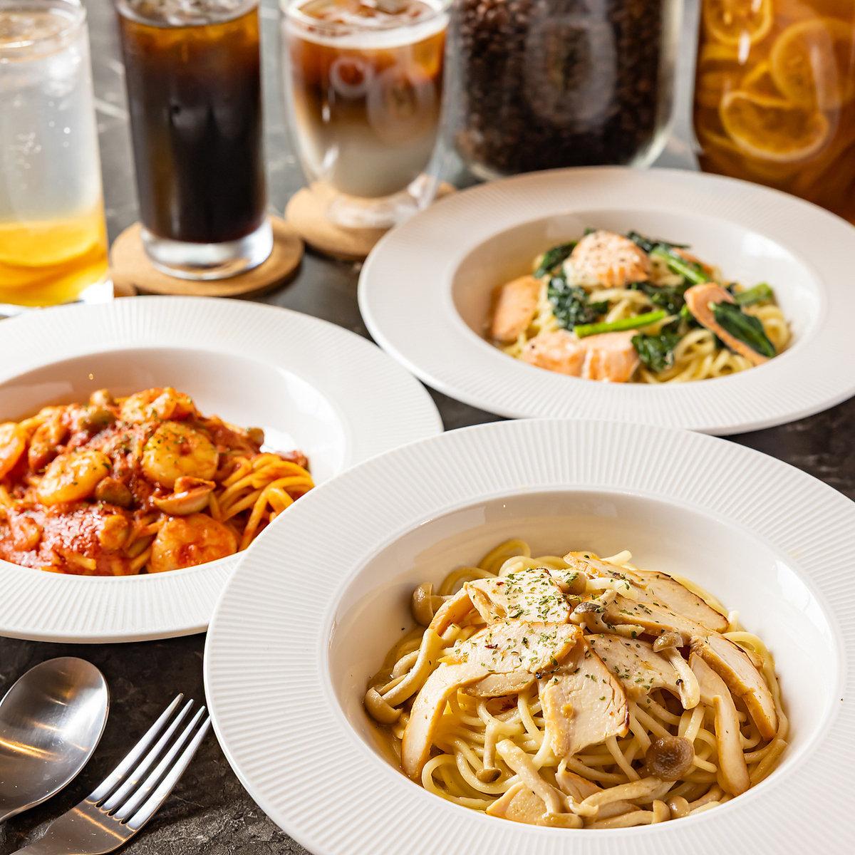 麹を使ったこだわりパスタランチ