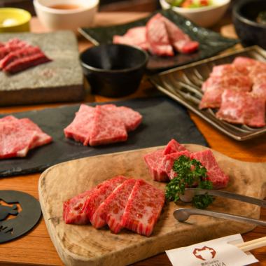 【仅限午餐】黑毛和牛里脊肉、牛腰肉、厚片牛舌等8种肉的豪华午餐套餐3,850日元！