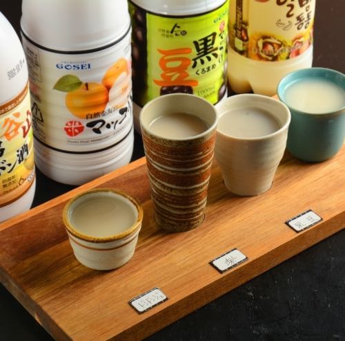 They also have a wide selection of alcoholic drinks, including makgeolli.