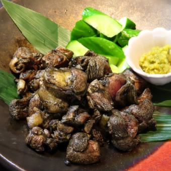 鶏モモ肉の炭火焼き