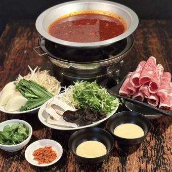 [Saturdays and Sundays 17:00 Non-smoking seats] All-you-can-drink included! I want to eat both! Genghis Khan and lamb shabu-shabu course 6500 yen