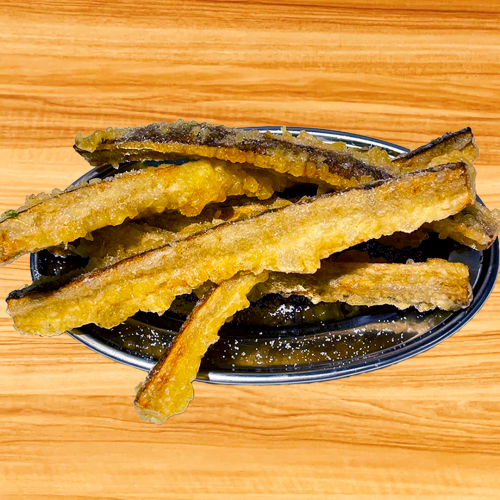 Fresh burdock tempura