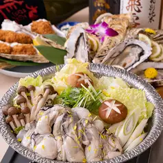 【SNSで話題沸騰中】痛風覚悟!牡蠣鍋等全54品食べ放題◎牡蠣大満喫コース◎
