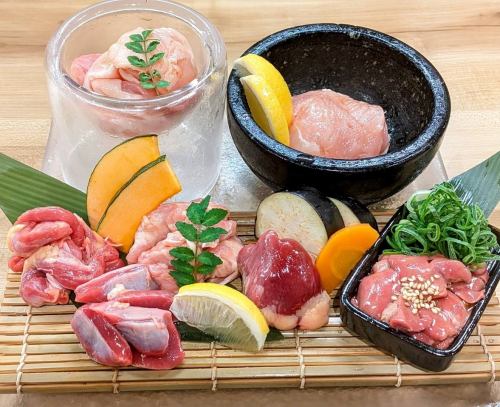 新鮮な鶏を使用。