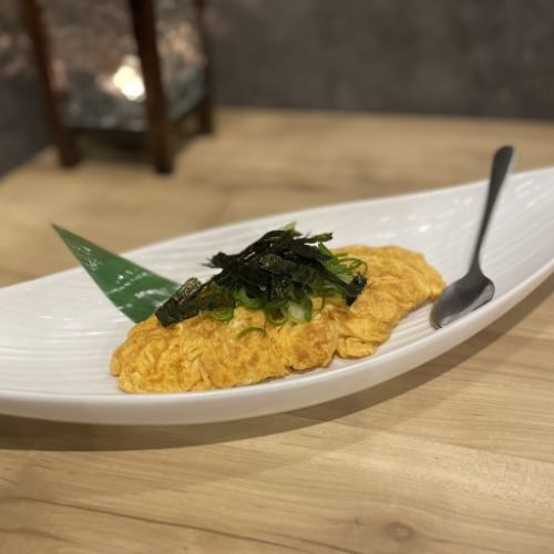 鶏肉たっぷり親子丼風卵焼き