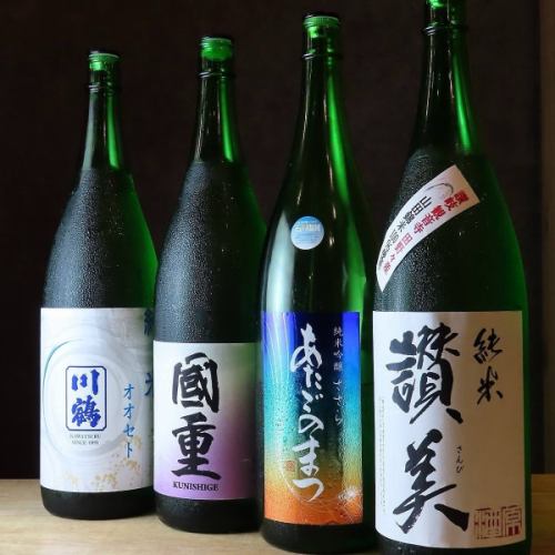 日本酒も多数取り揃え