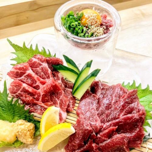 熊本直送の馬刺し