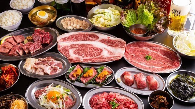 はみ出るカルビも食べられるお値打ちコース 2時間飲み放題付き◎
