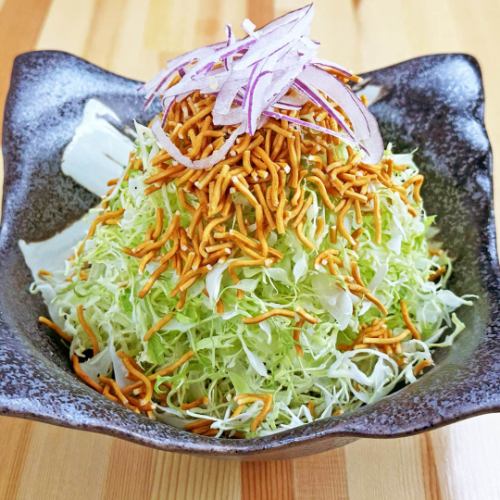 Baby Star snacks and cabbage salad