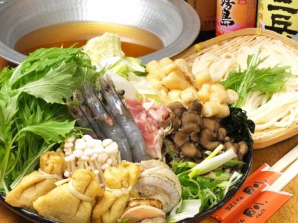 うどんすき鍋コース