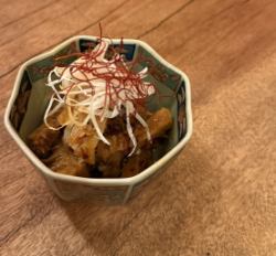ハチノスピリ辛和え