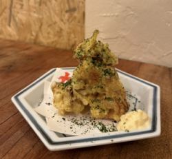 ちくわの磯部揚げ燻製マヨ添え