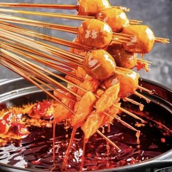選べる好きな串おひとり様20本&飲み放題2時間3980円(税込み)
