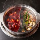 きのこスープと麻辣スープ