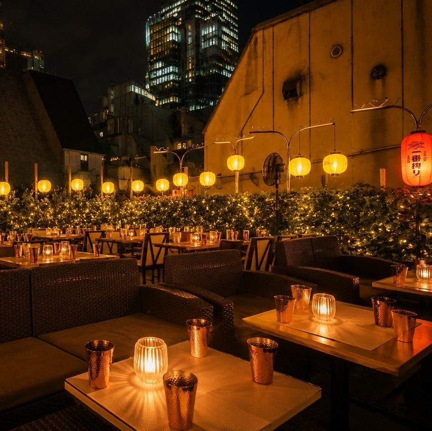 【4/1 OPEN】 신주쿠 비어 가든 Rooftop Night Garden