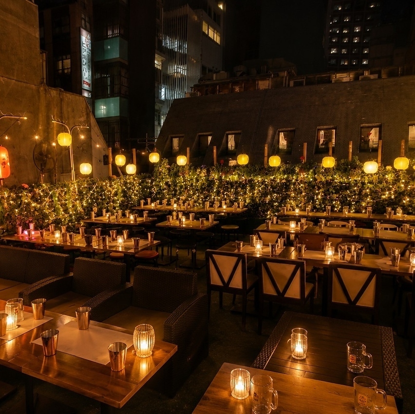 【お通し&席料なし】新宿ビアガーデン Rooftop Terrace 新宿店