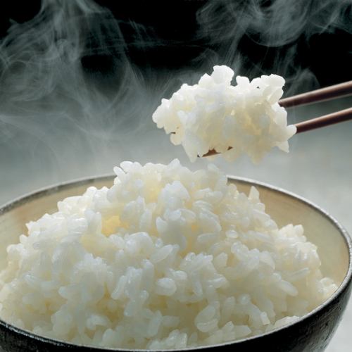 100%宮崎縣產米，鬆軟的米飯