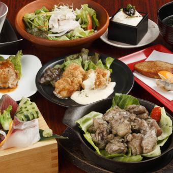 （前一天预约）宫崎地鸟当地套餐附2小时无限畅饮4,700日元（含税）