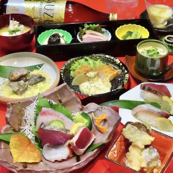 A safe welcome/farewell party with one dish per person! A course of four Hyuga-Nada restaurants, charcoal-grilled local chicken, and chicken nanban + 2 hours of all-you-can-drink with draft beer for 4,500 yen