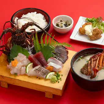 【9/7からの販売！旬の伊勢海老 】伊勢海老と地魚お造りみそ汁御膳　伊勢海老300g