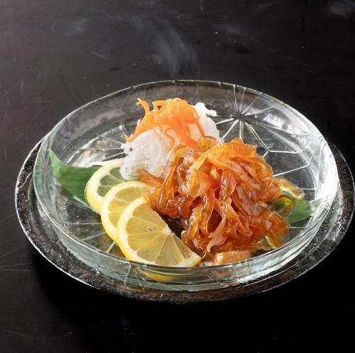 クラゲと季節野菜の冷製