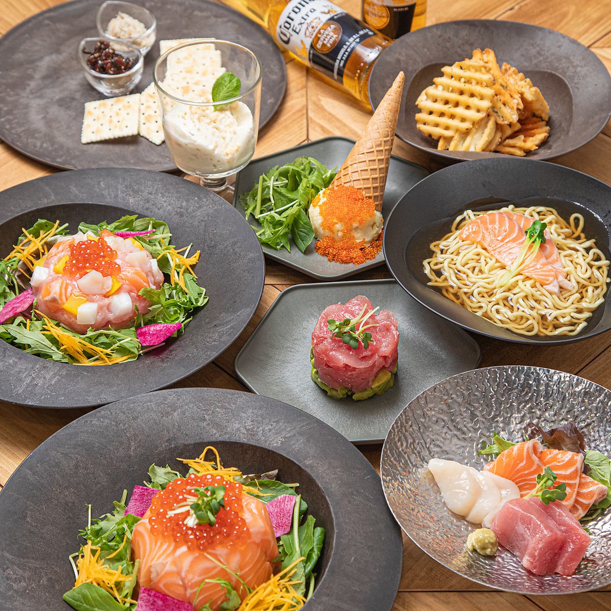 職人の確かな目利きで厳選された鮮魚を使用した海鮮丼をご提供◎