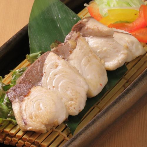 ぶりの藁焼き　塩とポン酢で