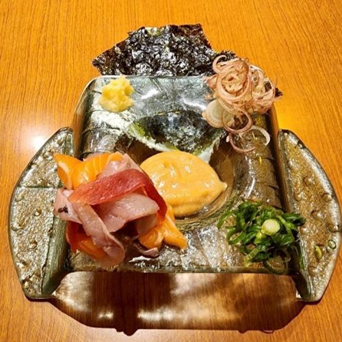 自分で混ぜる！本日の鮮魚のなめろう