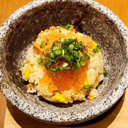 鮭といくらの親子！石焼き飯