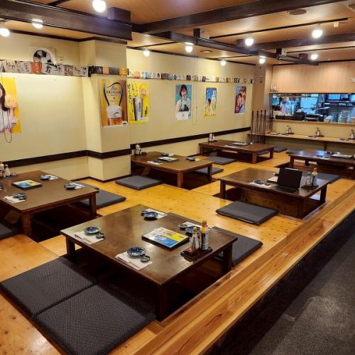 <p>☆最大40名様までOK☆大型宴会も可能です。席の配置や予算などもお気軽にご相談ください。幹事様の希望にピッタリなご提案ができるよう努めております。200種2時間飲み放題付コースは5,500円～！幹事様に嬉しいクーポン特典も◎</p>