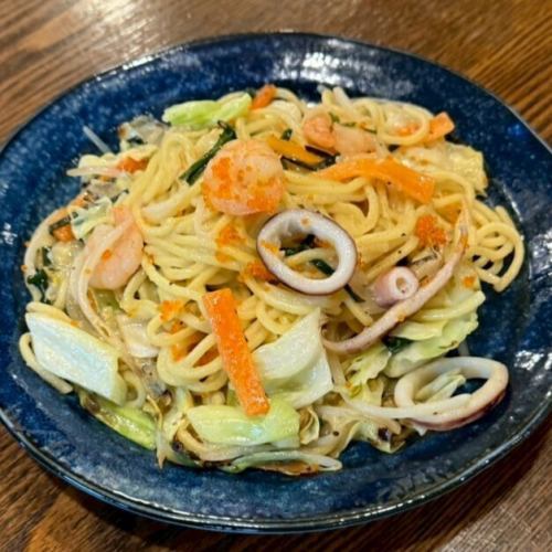 海老といかの海鮮塩焼きそば