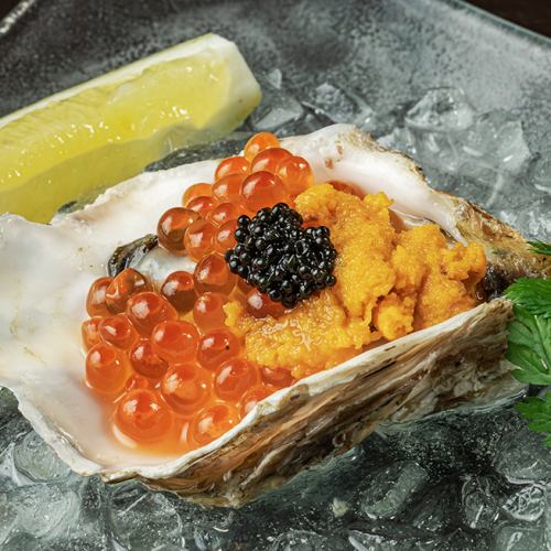 Oysters carefully selected for their season and origin