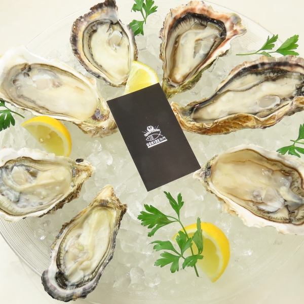 Only the most delicious oysters! Oysters carefully selected for their season and origin, "right in the middle of the season"