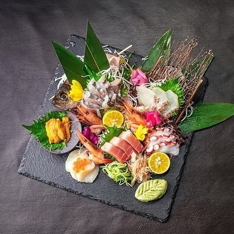 Assortment of 5 kinds of sashimi