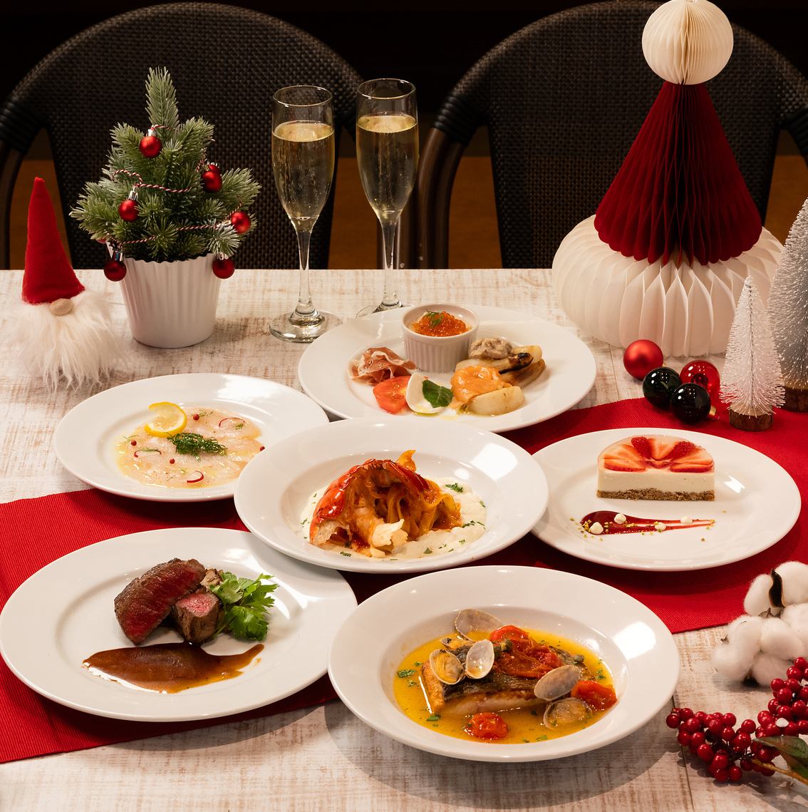 クリスマスにぴったりのおしゃれな店内でデートにおすすめ