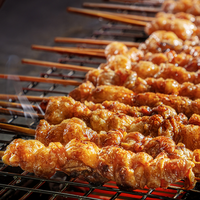 Specialty! Chicken skin skewers