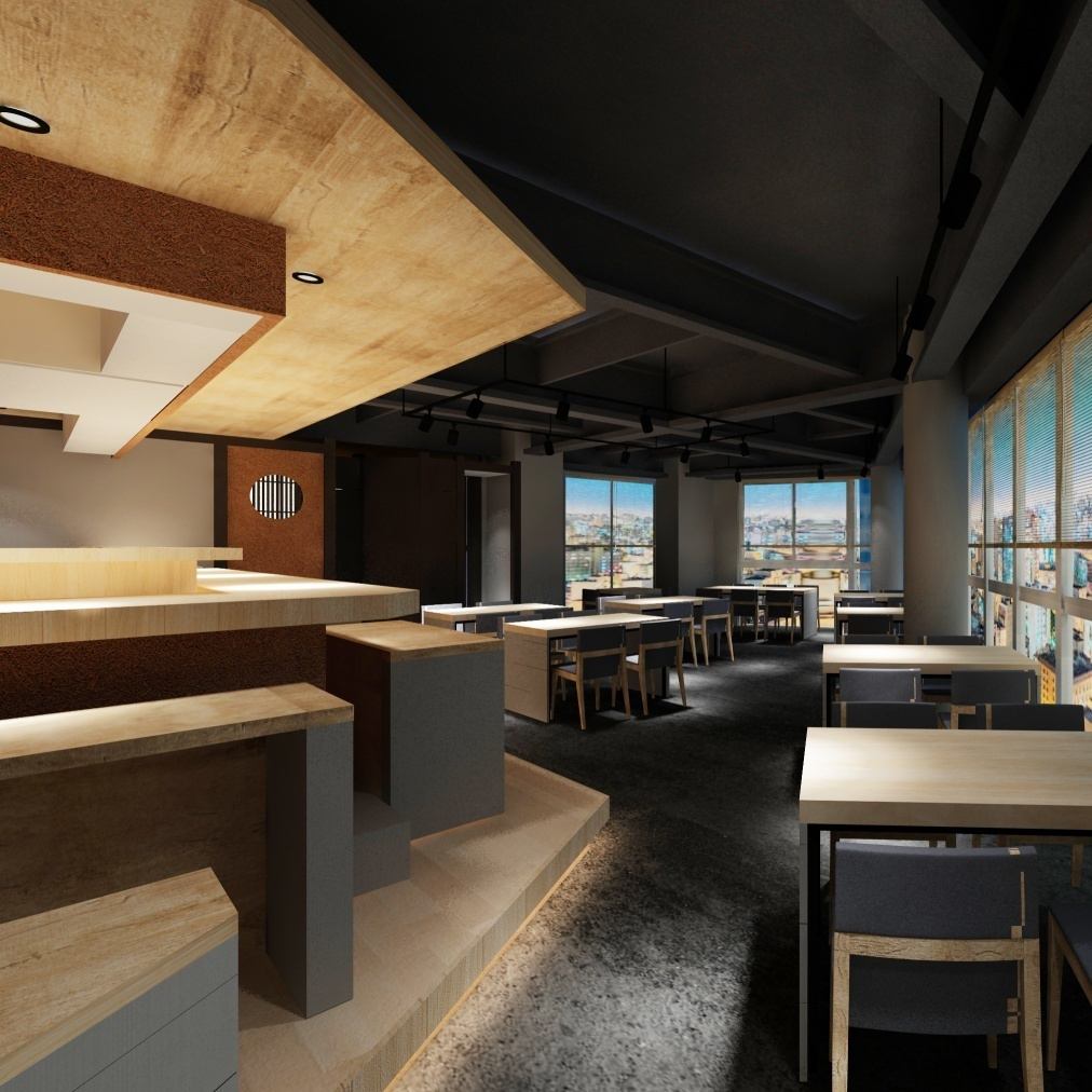 和モダンなスタイリッシュな店内。