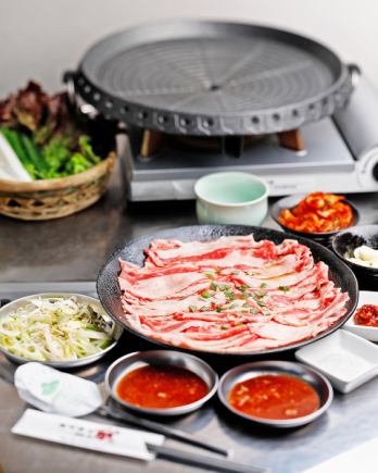 [¥4300→¥3300] Very popular, especially among girls! Beef Samgyeopsal course [Limited time only]