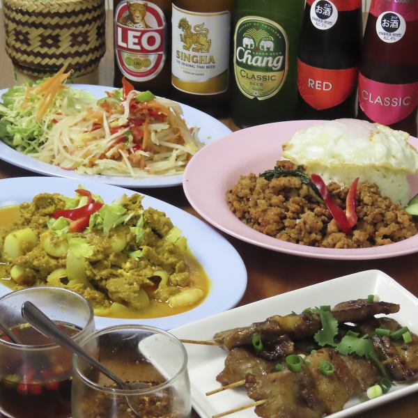 【本格タイ料理】タイ人のシェフがまごころを込めて作る料理の数々