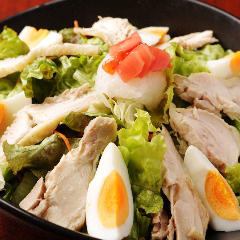 Japanese-style salad with seasonal vegetables