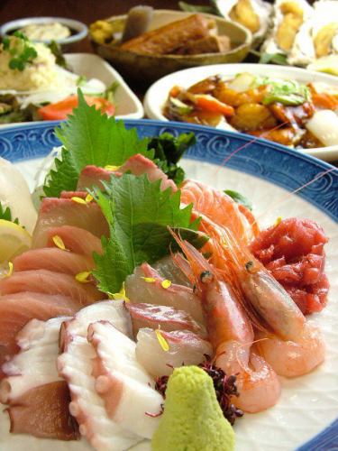 新鮮な海鮮料理