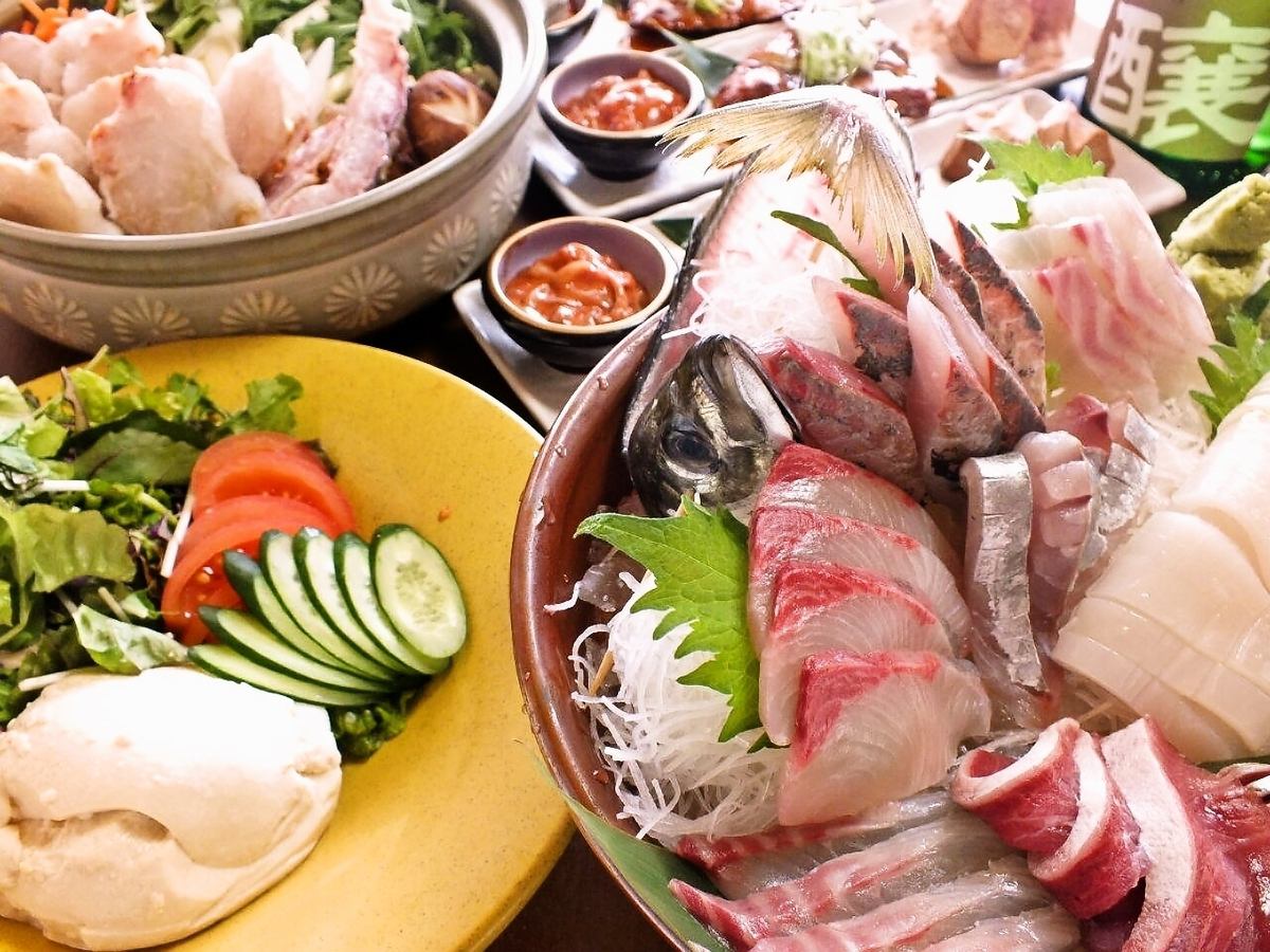 飲み放題付コースは3500円～！その日の美味しい魚をご提供☆
