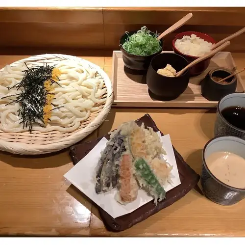 野菜天 ざるうどん