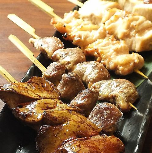 Skewers are a popular snack to go with alcohol!