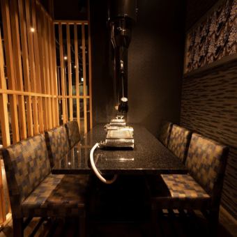 [Semi-private room table] Available from 5 people! Can be used from 5 to 6 people.Please enjoy yourself at one table.5 seats or 6 people can enjoy at once.Enjoy it to the fullest when you use it.You can enjoy all-you-can-eat at all seats, so don't miss it♪