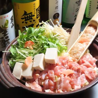 《博多風水炊き鍋コース》 生ビール２種込120分飲み放題付 料理８品 6000円